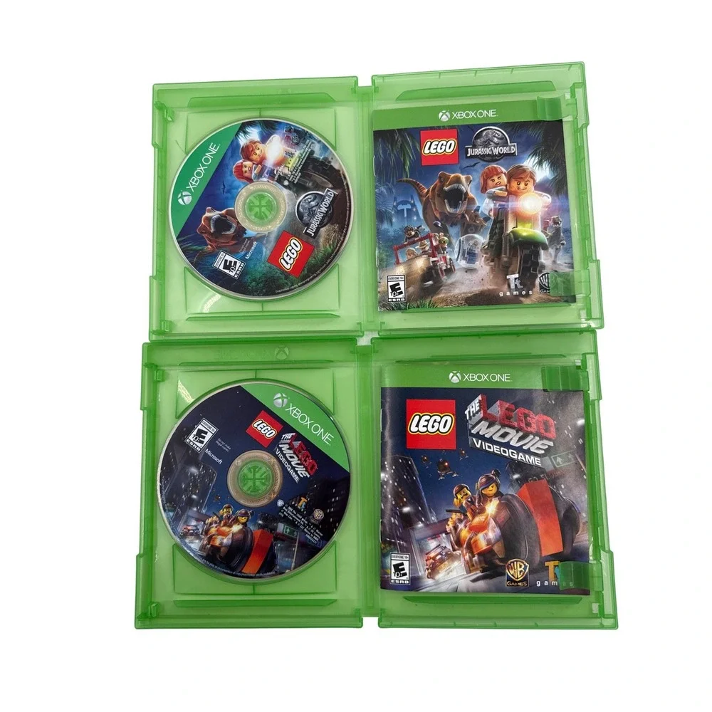Xbox One Lego Movie Videogame and Lego Jurassic World Games Lot